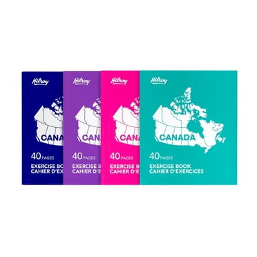Hilroy Canada Laminated Cover Notebook, Assorted Cover Colors, 40 pages