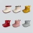 thumbnail image 3 of Bottes de Pluie Faciles à Enfiler pour Bébés et Enfants, Bottillons de Pluie, Chaussures de Pluie, Bottes pour Garçons, Tout-Petits, Petits Enfants, Bottines Courtes avec Nœuds au Dos, Bottes de Pluie Légères pour Temps Pluvieux, Randonnée, Chaussures pour la Journée des Enfants, 3 of 5
