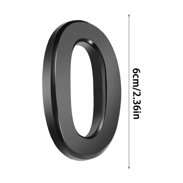 Penkiiy 2.36 Inch House Numbers for Outside - Easy Installation With Screw Set, Includes Hardware for Flush or Floating Mount, Matte Address Mailbox Numbers for Door, Exterior, Porch