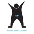 thumbnail image 5 of More of Me to Love Black Plastic Button Pant Extender 5-Pack, 5 of 5