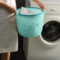 thumbnail image 2 of Portable Laundry Hamper Bag for Home Large Capacity Breathable Mesh Clothes Storage Organizer, 2 of 5