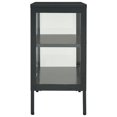 thumbnail image 2 of vidaXL Sideboard Anthracite 70x35x70 cm Steel and Glass, 2 of 5