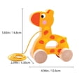 thumbnail image 3 of TOOKYLAND Animal en Bois à Tirer - Jouet à Tirer pour Tout-Petits, 18 M+, 3 of 9