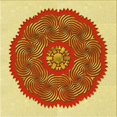 thumbnail image 1 of Ahgly Company Tapis d'Intérieur Lavable en Machine Carré Acajou Brun, 6 Pieds Carré, 1 of 7