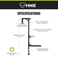 thumbnail image 3 of HME Game Hoist Kit with Winch Gambrel, 400 Pound Capacity, Adjustable Height, Black, 3 of 9