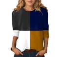 thumbnail image 2 of WEAIXIMIUNG T-Shirts for Women Graphic Tees Womens Tops Three Quarter Sleeves Slim Fit Cute Tops Crew Neck Slim Fit Half Sleeve Tee Shirts, 2 of 5