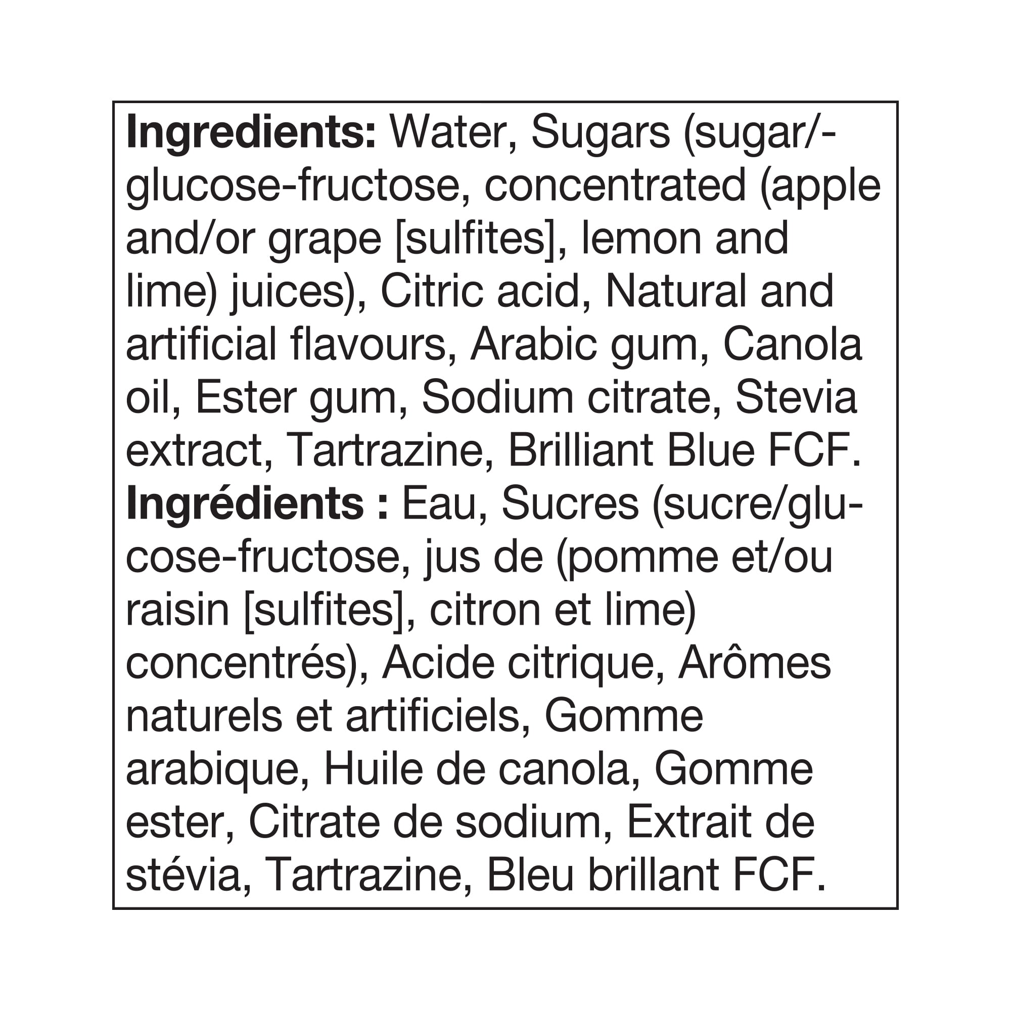 Fruité Limonade Citron-Lime 2L
