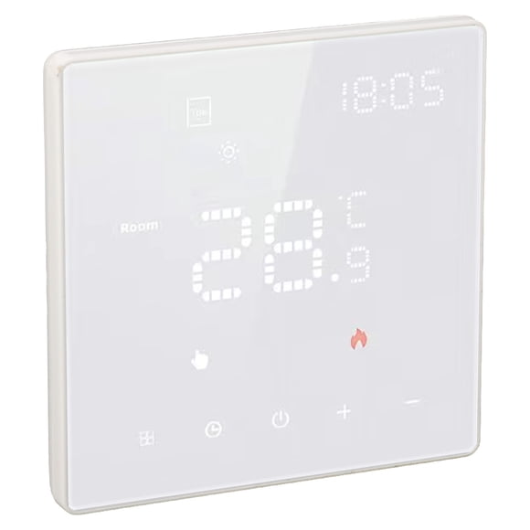 Programmable Smart WiFi Thermostat, Prevent Freezing Smart WiFi Thermostat 100-250VAC for Floor Heating 16A Electric Floor Heating,3A Water Floor Heating Wall Hanging Furnace