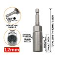 thumbnail image 2 of Electric Drill Sleeve Wind Batch Sleeve Deepened Inner Hexagonal Electric Screwdriver Batch Nut Wrench, 2 of 2