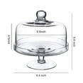 thumbnail image 2 of WHOLE HOUSEWARES Glass Cake Stand with Dome | Holder & Display, 2 of 5