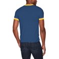 thumbnail image 2 of Ringer T-Shirt 2Xl Navy/Gold, 2 of 3