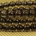 thumbnail image 3 of Bracelet Extensible Unisexe en Perles Rondes de 6 mm en Quartz Fumé Naturel de Qualité A 7 Pouces, 3 of 5