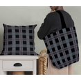 thumbnail image 5 of Soimoi Black Silk Fabric Check Check Printed Fabric 1 Yard 42 Inch Wide, 5 of 5