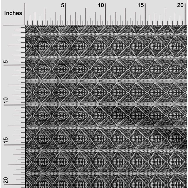 oneOone Cotton Flex Fabric Geometric Block Print Fabric By Yard 40 Inch Wide
