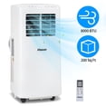 thumbnail image 3 of Ktaxon 5100 BTU (8000 BTU ASHRAE) Portable Air Conditioner & Dehumidifier Function Remote W/ Window Kit,White, 3 of 6