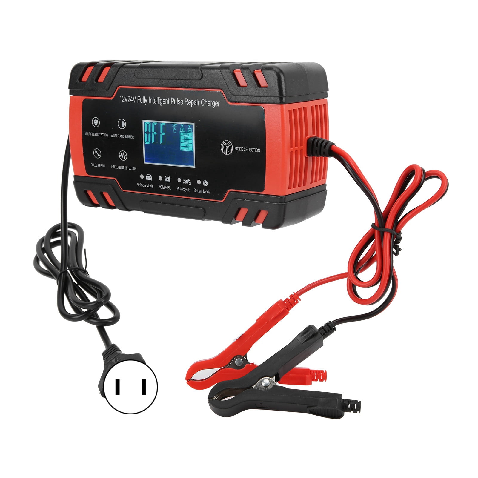 Storage Battery Charger,12V/24V 2-150Ah Battery Charger Jump Starter Battery Boosters Ultra Responsive