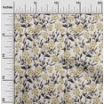 thumbnail image 2 of oneOone Polyester Spandex Light Yellow Fabric Floral Sewing Material Print Fabric By The Yard 56 Inch Wide, 2 of 4