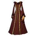 thumbnail image 5 of lSLJS Medieval Robe Rétro Renaissance pour Femmes, Robe Maxi Medieval pour Femmes, 5 of 5