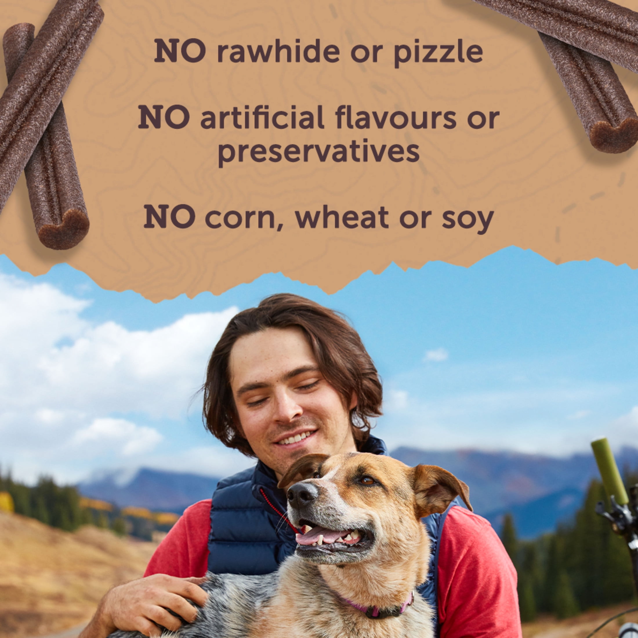 Zuke's Savoury Chews Grass-Fed beef Recipe, Dog Treats, 303 g