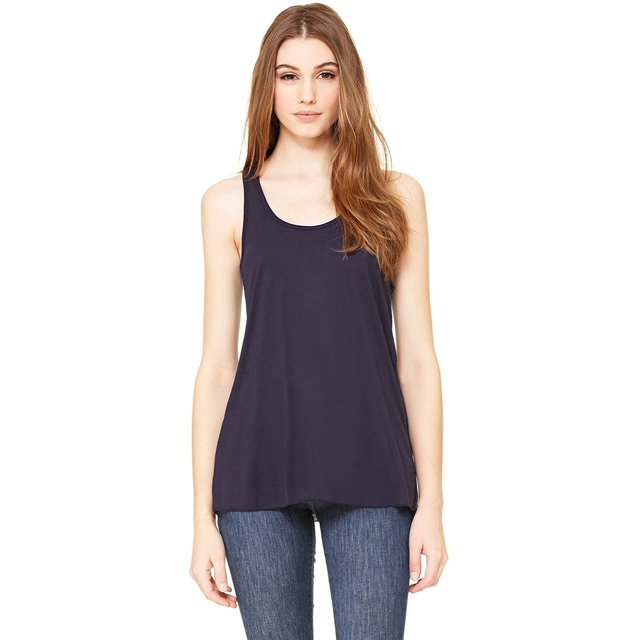 Bella Canvas Ladies Flowy Racerback Tank - White - XS - Style B8800 - Original Label