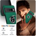 thumbnail image 3 of KOMI for Google Pixel 7 Pro Case, Slim Fit Case for Pixel 7 Pro with Ring Holder Kickstand,[Military Grade Drop Tested] Dual Layer Shockproof Protective Phone Case for Pixel 7 Pro 6.7", Green, 3 of 5