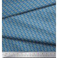 thumbnail image 2 of Soimoi Crepe Silk Fabric Brush Stroke Abstract Print Sewing Fabric Yard 42 Inch Wide, 2 of 3