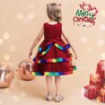 thumbnail image 3 of B91xZ Vêtements d'Été pour Fille Robe Midi Décontractée à Manches Volantées, Vin 5-6 Ans, 3 of 5
