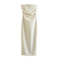 thumbnail image 1 of UPPADA Robe Cocktail à Col Rond pour Femmes Robe Sirène Robe Cocktail Sans Manches Robe Formelle Évasée Robes d'Invitée de Mariage Robe Cocktail Moulante Vêtements pour Femmes Soldes Aujourd'hui Liquidation, 1 of 2
