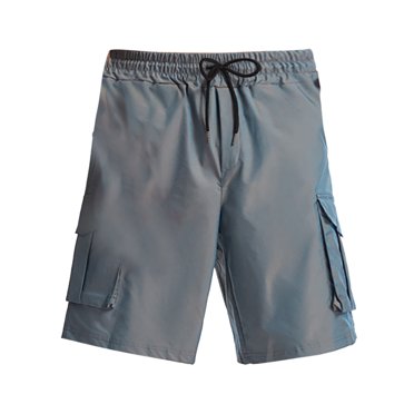 Aqestyerly Shorts de Travail pour Hommes Multi-Poches Coupe Ample Jogger Athlétique Extérieur Décontracté Cinq Pantalons