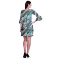 thumbnail image 4 of Moomaya Robe Courte Imprimée pour Femmes, Manches Évasées, Coupe Droite, Robes pour Femmes, Vêtements d'Été Décontractés, 4 of 6