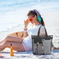 thumbnail image 4 of Yrmaups Sac de Plage en Maille, Grand Sac Fourre-Tout Portable à Grande Capacité, Rangement pour Piscine de Voyage, Fourre-Tout Anti-Sable pour Serviettes Jouets, Sac d'Équipement de Plage, 4 of 6