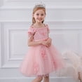 thumbnail image 1 of EGNMCR Robes de Soirée pour Femmes, Robes Formelles pour Femmes, Robes de Cocktail pour Femmes Robe Fille Robe Tout-Petit Filles Tulle Tulle Nœud Volants Robe de Fête d'Anniversaire Longues Robes Robe Fille, 1 of 9