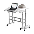 thumbnail image 1 of YUSAZENS Small Mobile Standing Desk, Compact Rolling Desk with Adjustable Height for Home Office and School Use, Easy to Move, 1 of 9