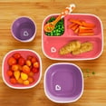 thumbnail image 2 of Munchkin Splash Toddler Divided Plate and Bowl Dining Set, Pink/Purple, 2 of 6
