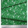 thumbnail image 2 of Soimoi Velvet Fabric Dot & Paisley Print Fabric by Yard 58 Inch Wide, 2 of 4