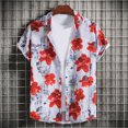 thumbnail image 3 of Cameland Chemise Décontractée à Manches Courtes pour Homme Style Hawaïen de Vacances Blouse T-Shirt, 3 of 9