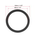 thumbnail image 2 of Unique Bargains Black 4 Inch EVA Foam Audio Speaker Edge Surround Rings Replacement Parts for Speaker Repair 2Pcs, 2 of 3
