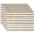 thumbnail image 1 of Fabstyles Broadway Stripe Cotton Placemats Set of 4 Machine Washable Heavyweight Table Mats Perfect for The Kitchen and Dining Table or Outdoor Tables, 1 of 5