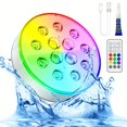 thumbnail image 1 of HLONK CRISLEX Rechargeable Pool Lights for Above Ground Pool  Hot Tub Accessories - Upgraded Submersible LED Lights With Remote 16 Colors  Lithium Battery  USB Charging - For Pool  Bath, 1 of 6