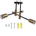 thumbnail image 1 of Wrought Iron Ceiling Lamp, Firm Easy To Assemble 4 Light Ceiling Mount Lamp  For Office For Dressing Table For Yoga Room, 1 of 8