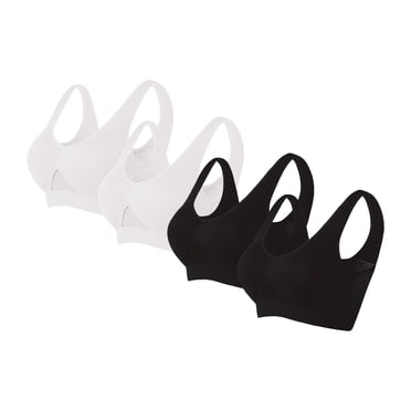 Cameland Soutiens-Gorge de Sport à Fort Impact pour Femmes 4 Pcs Sans Coutures Confort Respirant Entraînement Gym Yoga Vêtements de Sport Soutiens-Gorge pour Femmes