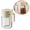 thumbnail image 1 of Binwennn Tall Food Storage Containers Kitchen Containers Snack Storage ABS Transparent Glass Jar With Lid And Spoon Flexible Storage Containers Discharging Airtight Container Lockable Canister Small, 1 of 3