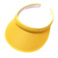 thumbnail image 1 of MIASHUI Unisex Sports Visor Sun Hat Athletic Wear Adjustable Cap for Women and Men,Yellow,One Size, 1 of 3