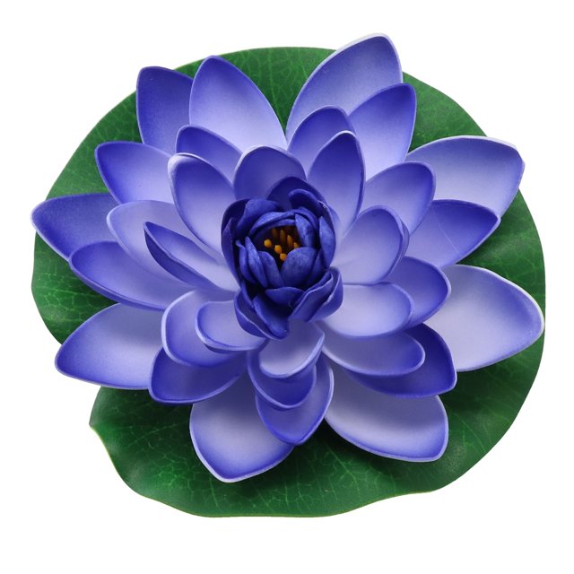18cm Artificial Water Lily Floating Lotus Flower Pond Aquarium Decor Multicolor