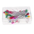 thumbnail image 1 of 100pcs Colorful Dressmaking Sewing Pins Straight Pins Straight Pins Pearl Head Corsage Pin, 1 of 7