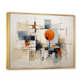 thumbnail image 2 of Designart Multi-Color Mid-Century Modern Gold framed wall art, Midcentury framed wall art, Colorful Mid Century Abstract gracefulness I , Abstract Midcentury framed wall art decor, Gold Frame, 2 of 5