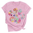 thumbnail image 2 of EGNMCR Chemises de Pâques pour Femmes Chemises Imprimé de Pâques Manches Courtes Col Rond T-Shirts pour Femmes, 2 of 3