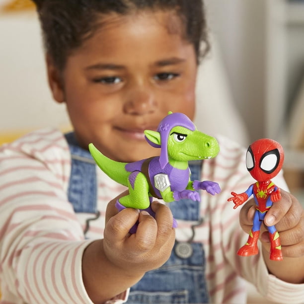 Spiderman Figurine Coffret Figurines Spidey Et Goblin Raptor - Spidey
