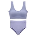 thumbnail image 1 of Women Bra Set 1 Set Women Bra Set No Rims Soft Comfortable Push Up Lady Brassieres Seamless Tops Set for Daily Wear, 1 of 7