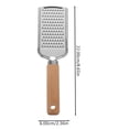 thumbnail image 3 of Plane Grater Zester - Stainless Steel & Solid Wood, for Cheese, Vegetables, Fruits, Kitchen Gadget for Home & Restaurant, 3 of 6